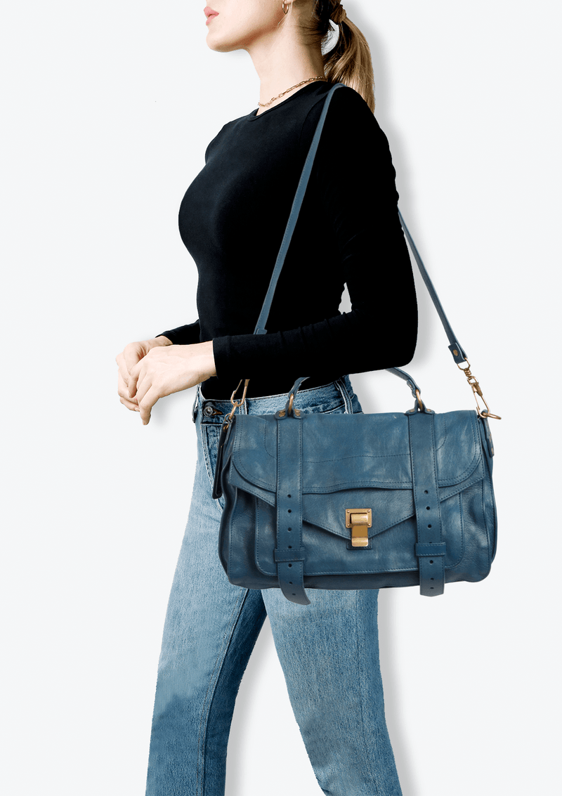 BOLSA PROENZA SCHOULER MEDIUM PS1 BAG AZUL ORIGINAL Gringa