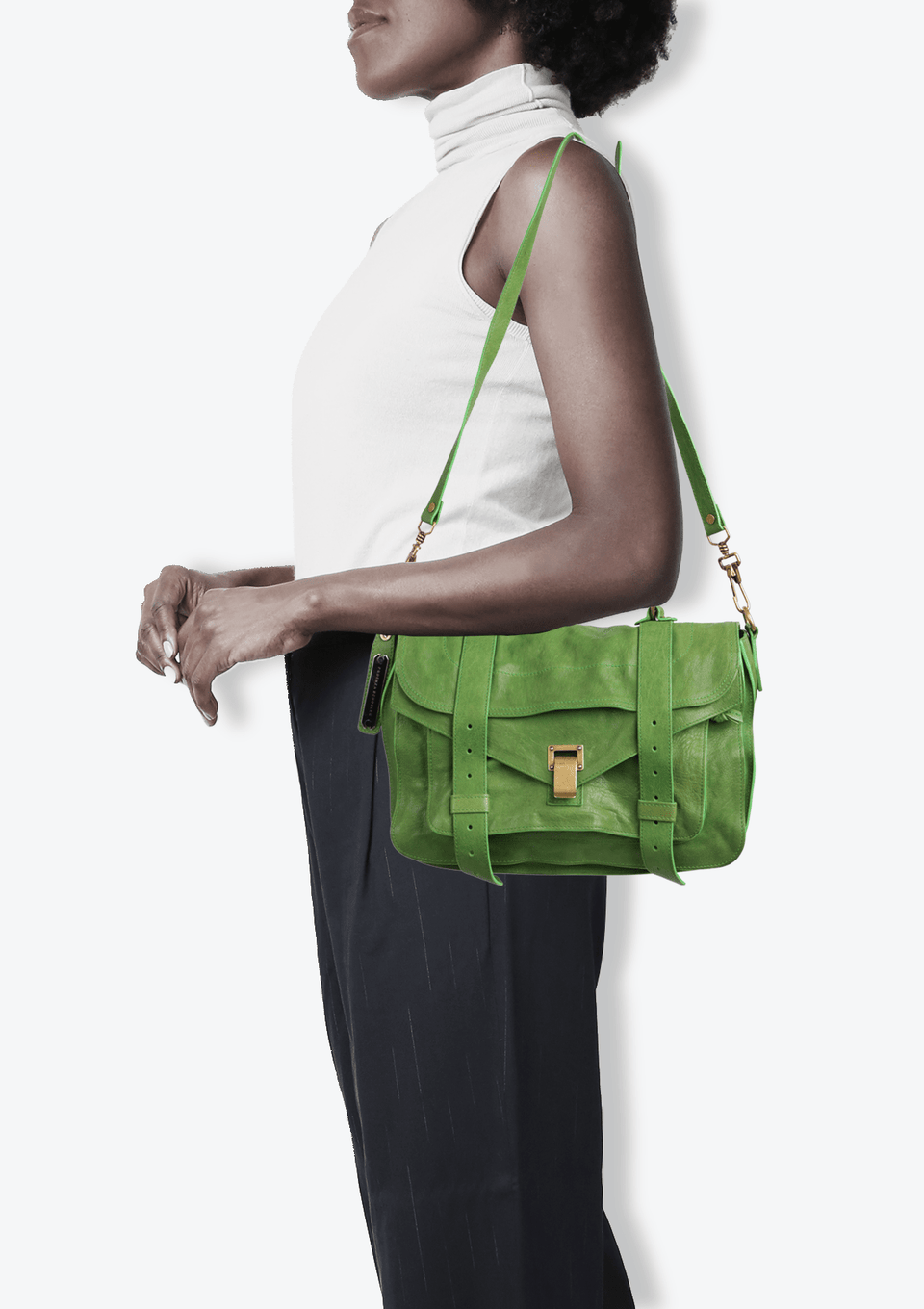 BOLSA PROENZA SCHOULER MEDIUM PS1 BAG VERDE ORIGINAL – Gringa