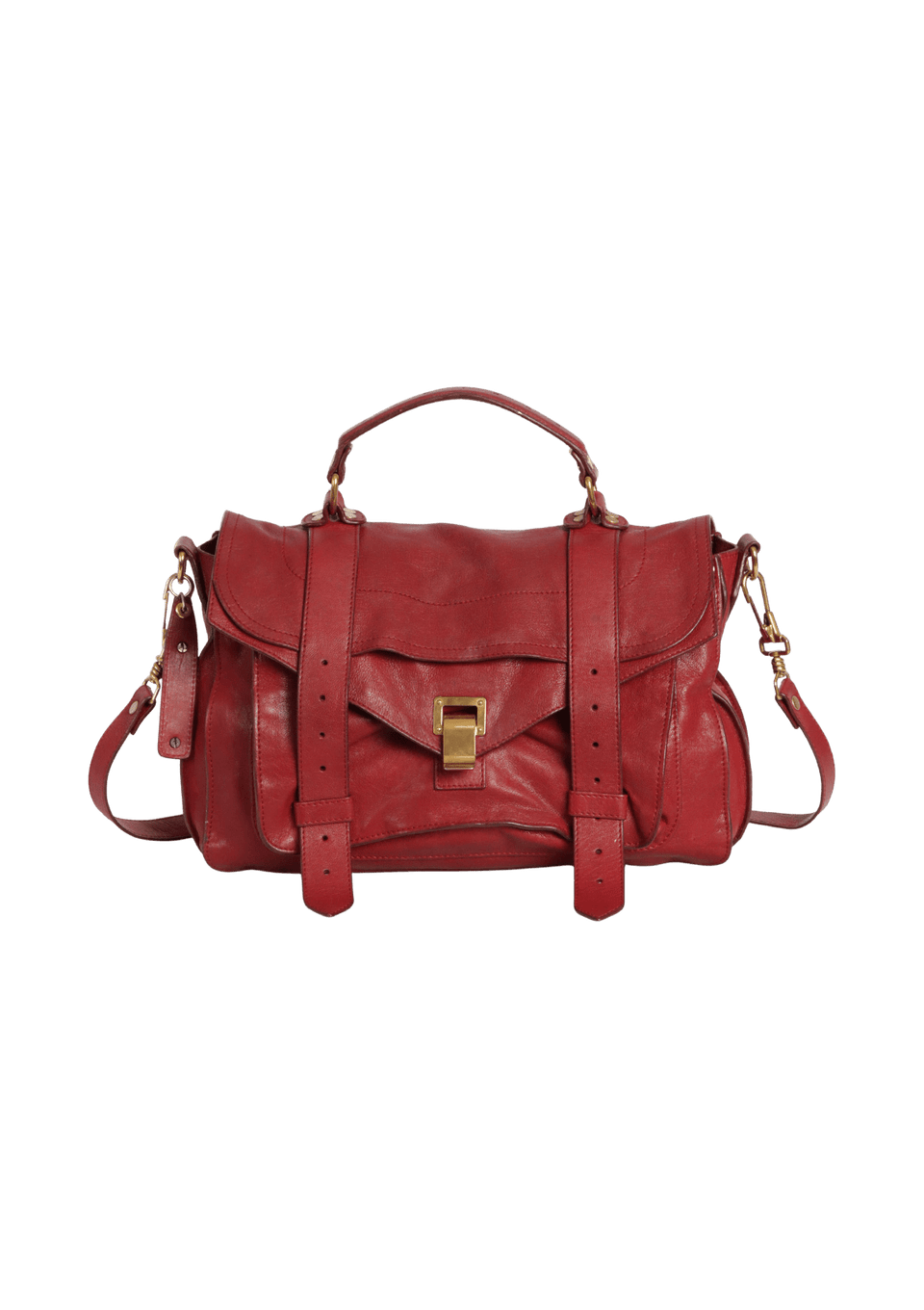 Proenza Schouler PS1  ミディアム サッチェルバッグ BOLSA PROENZA SCHOULER MEDIUM PS1 BAG VERMELHO ORIGINAL – Gringa