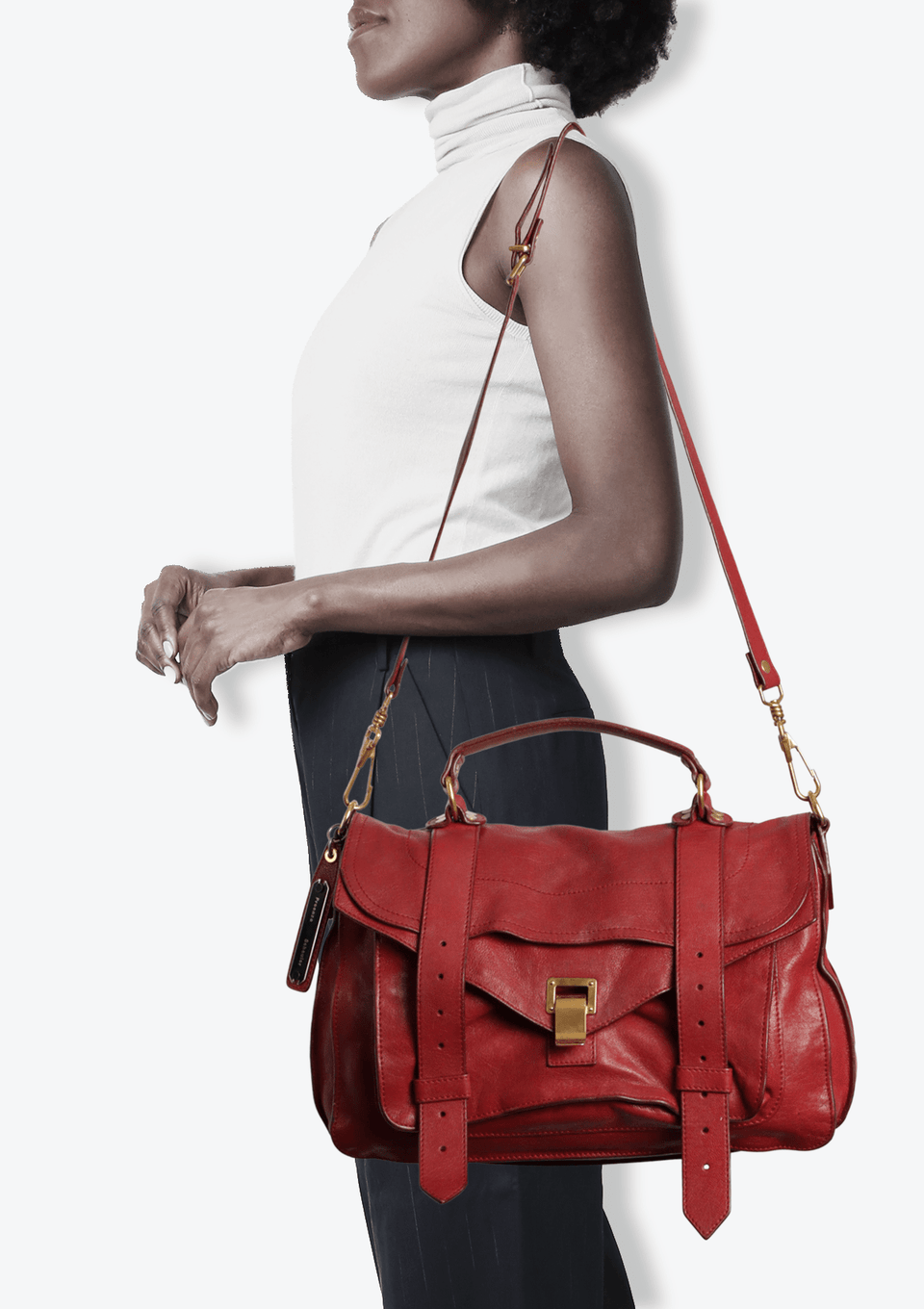 BOLSA PROENZA SCHOULER MEDIUM PS1 BAG VERMELHO ORIGINAL – Gringa
