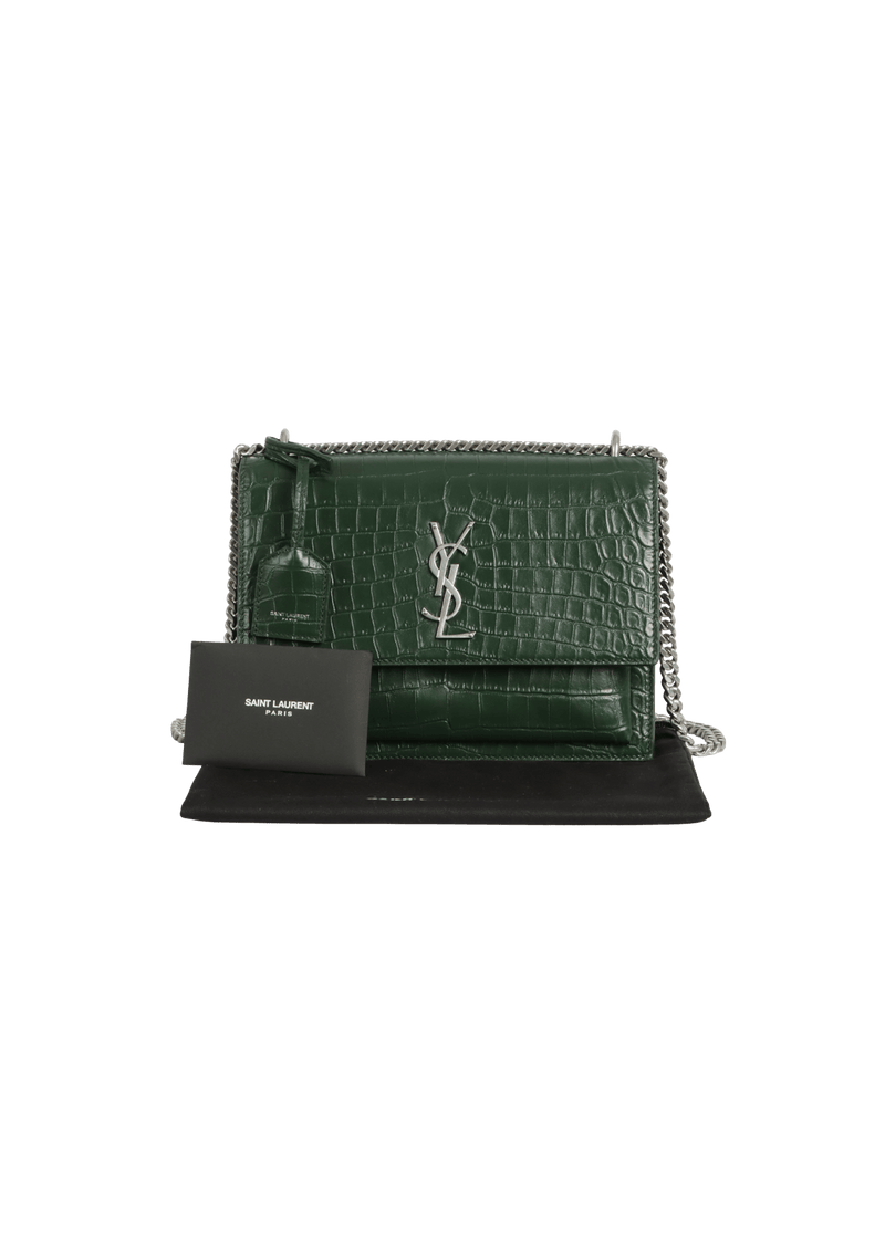 MEDIUM CROCO SUNSET BAG