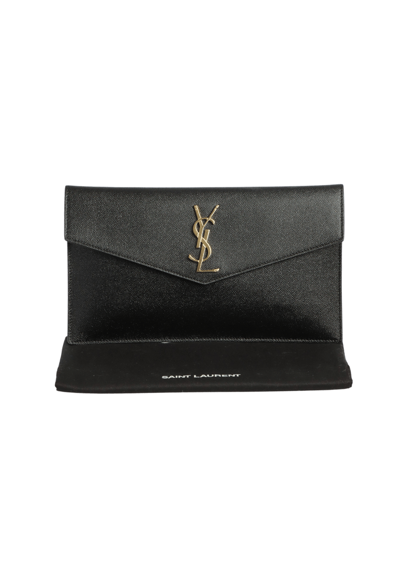 MONOGRAM ENVELOPE CLUTCH