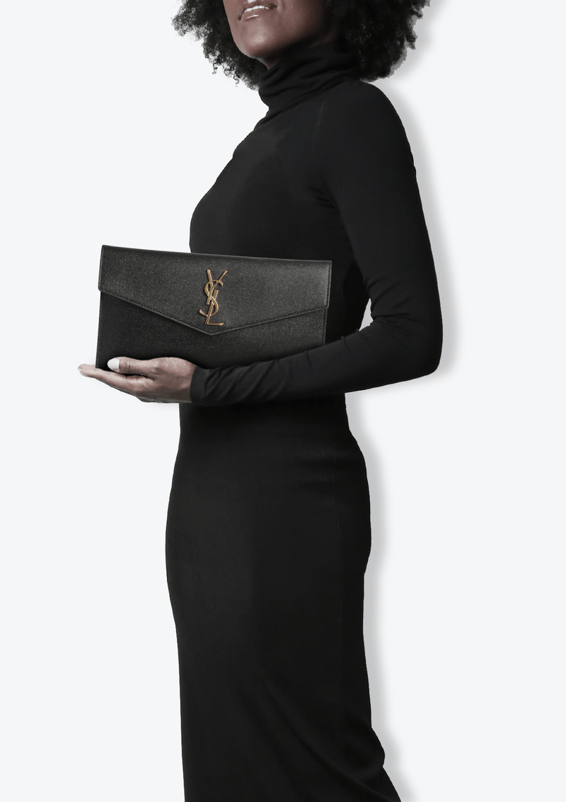 MONOGRAM ENVELOPE CLUTCH