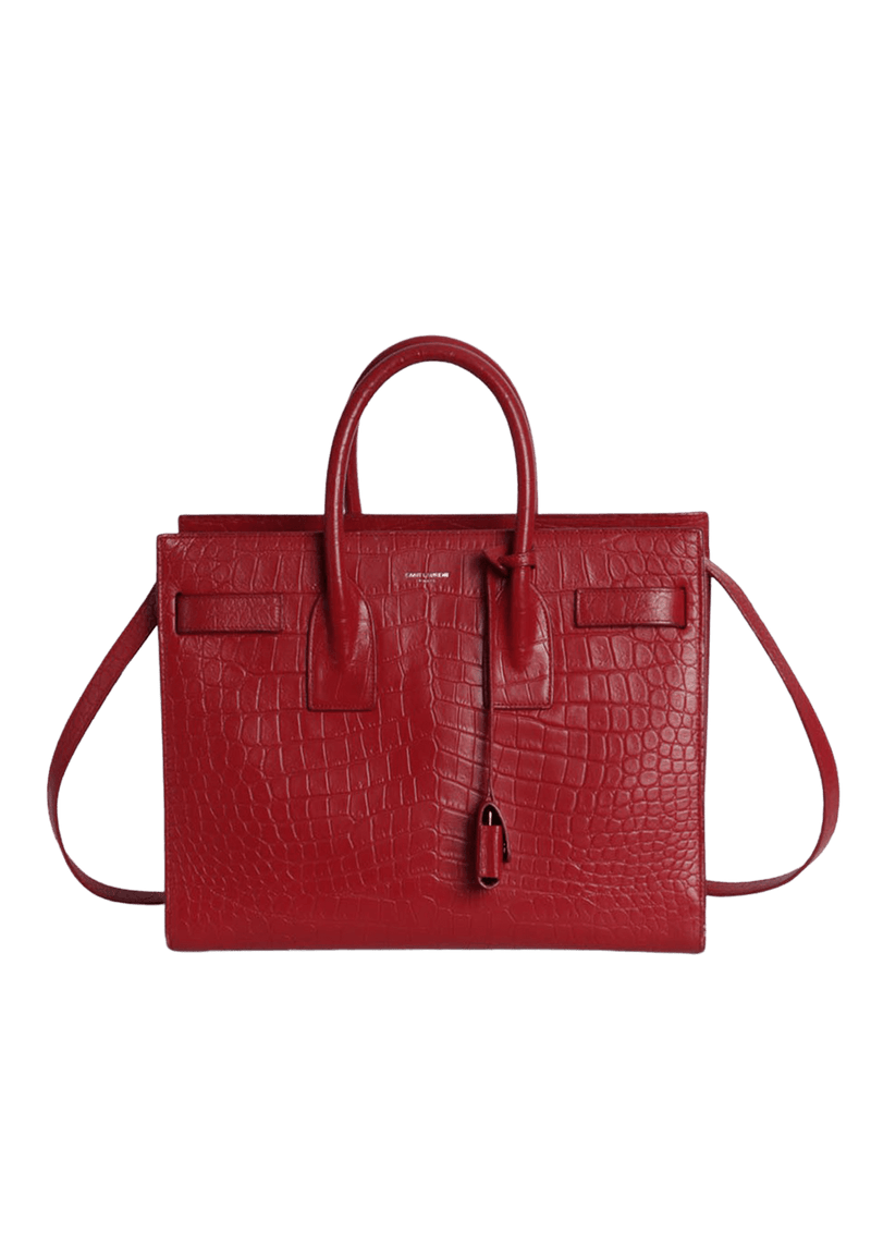 SAC DE JOUR CROCODILE EMBOSSED