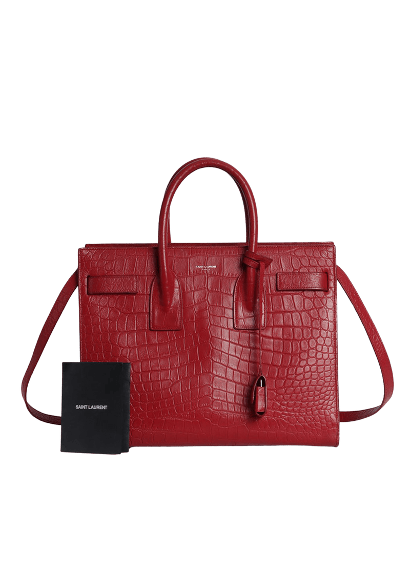 SAC DE JOUR CROCODILE EMBOSSED