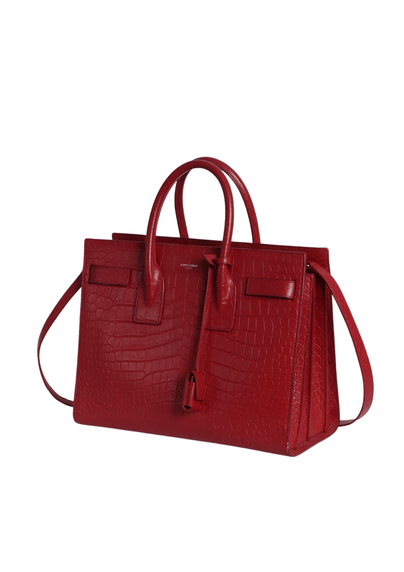 SAC DE JOUR CROCODILE EMBOSSED