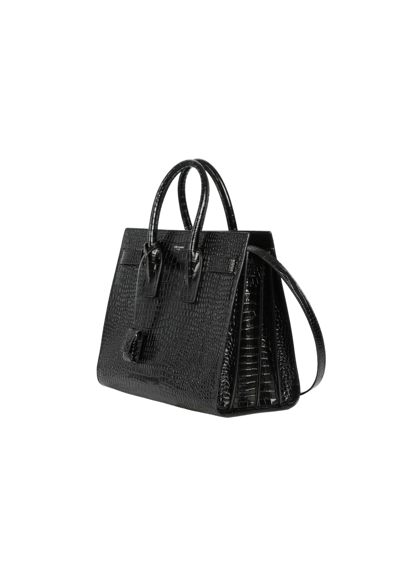 SAC DE JOUR SMALL CROCODILE EMBOSSED