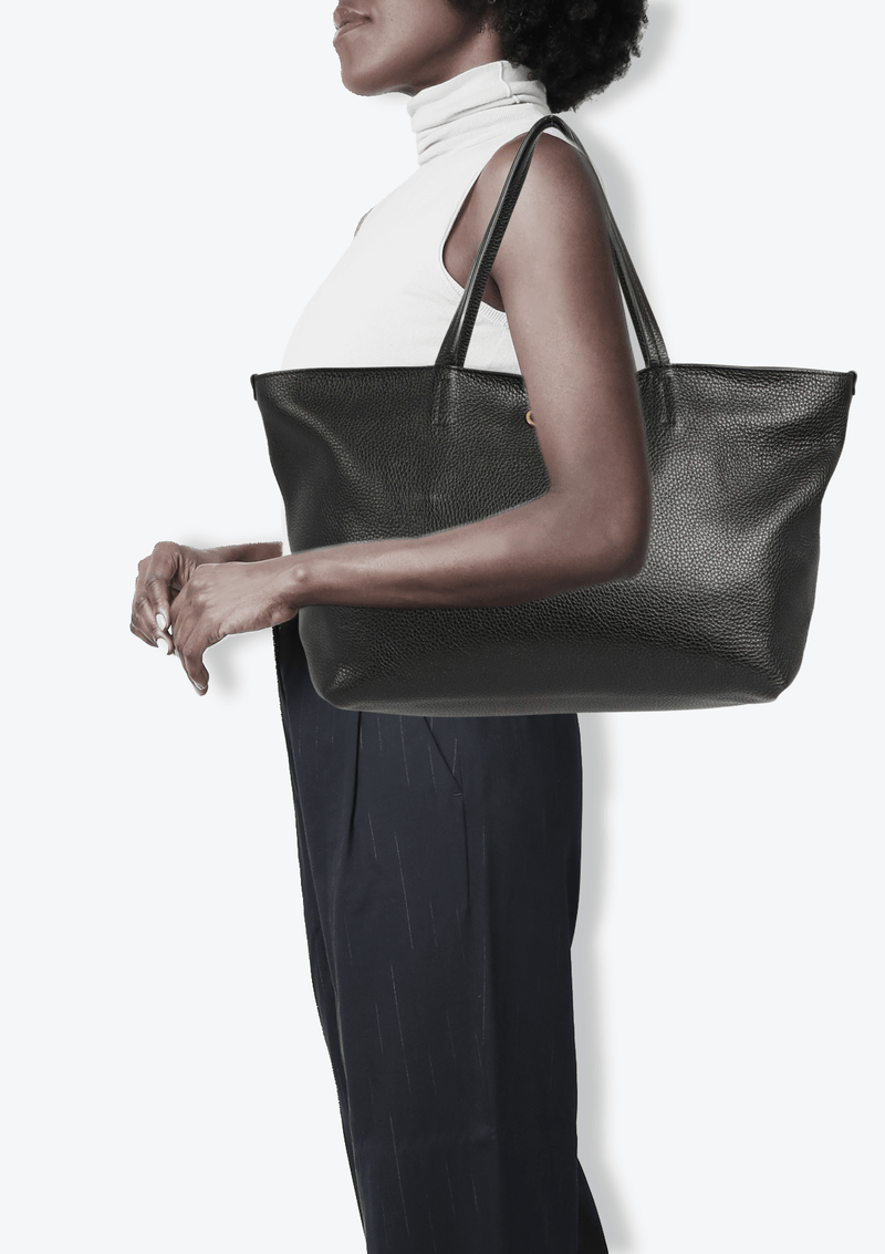 GINA LEATHER TOTE