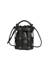 GLAM STUD CAGED BUCKET BAG