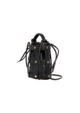 GLAM STUD CAGED BUCKET BAG