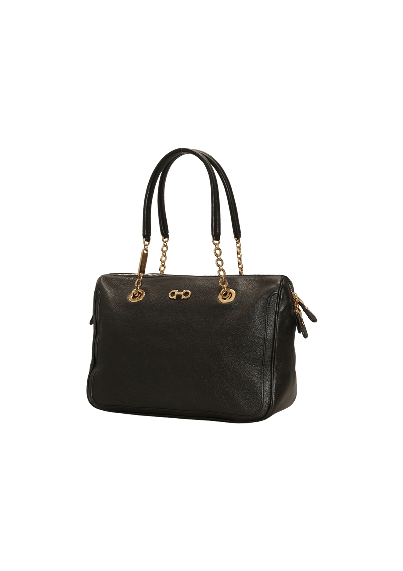 LEATHER FANYA TOTE BAG