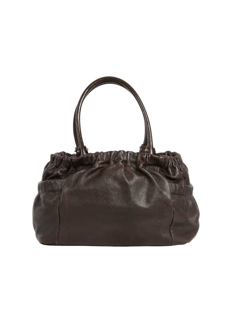 LEATHER HANDLE BAG