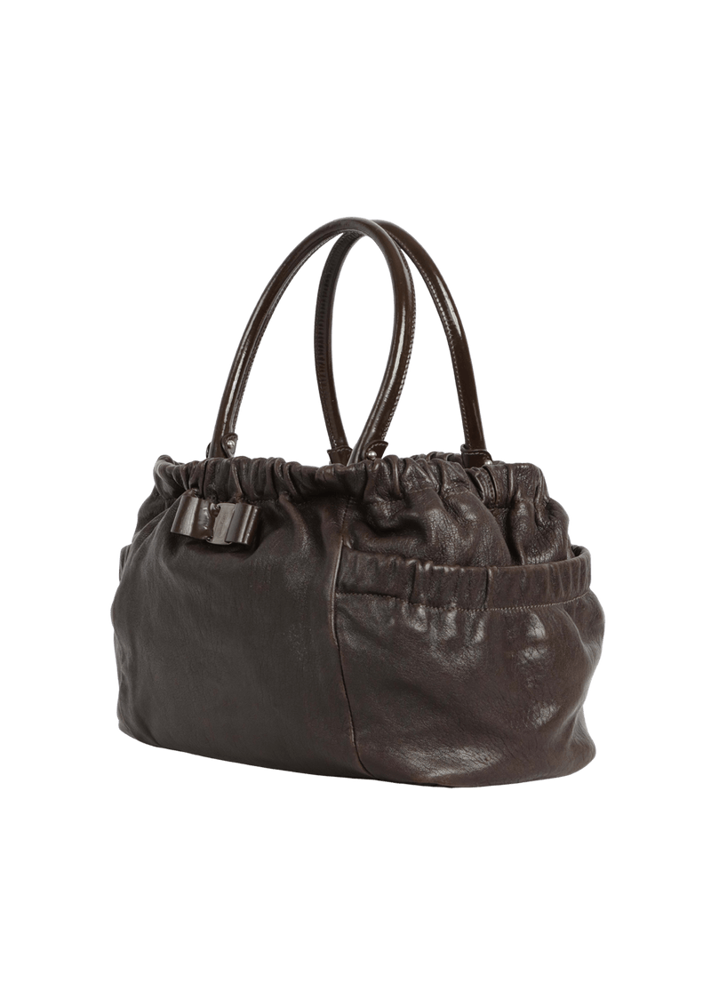 LEATHER HANDLE BAG