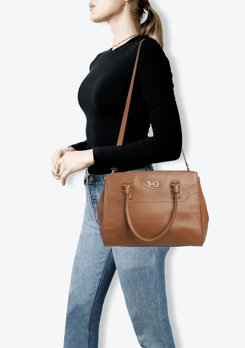 LEATHER SATCHEL BAG