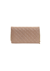 QUILTED VARA BOW WALLET ON CHAIN