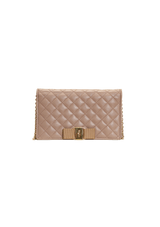 QUILTED VARA BOW WALLET ON CHAIN