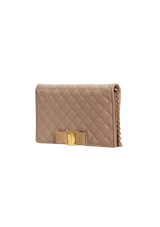 QUILTED VARA BOW WALLET ON CHAIN