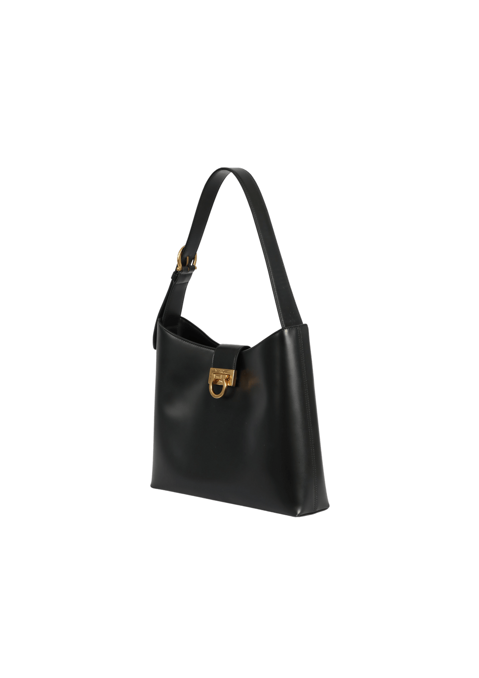 BOLSA SALVATORE FERRAGAMO TRIFOLIO SHOULDER BAG PRETO ORIGINAL