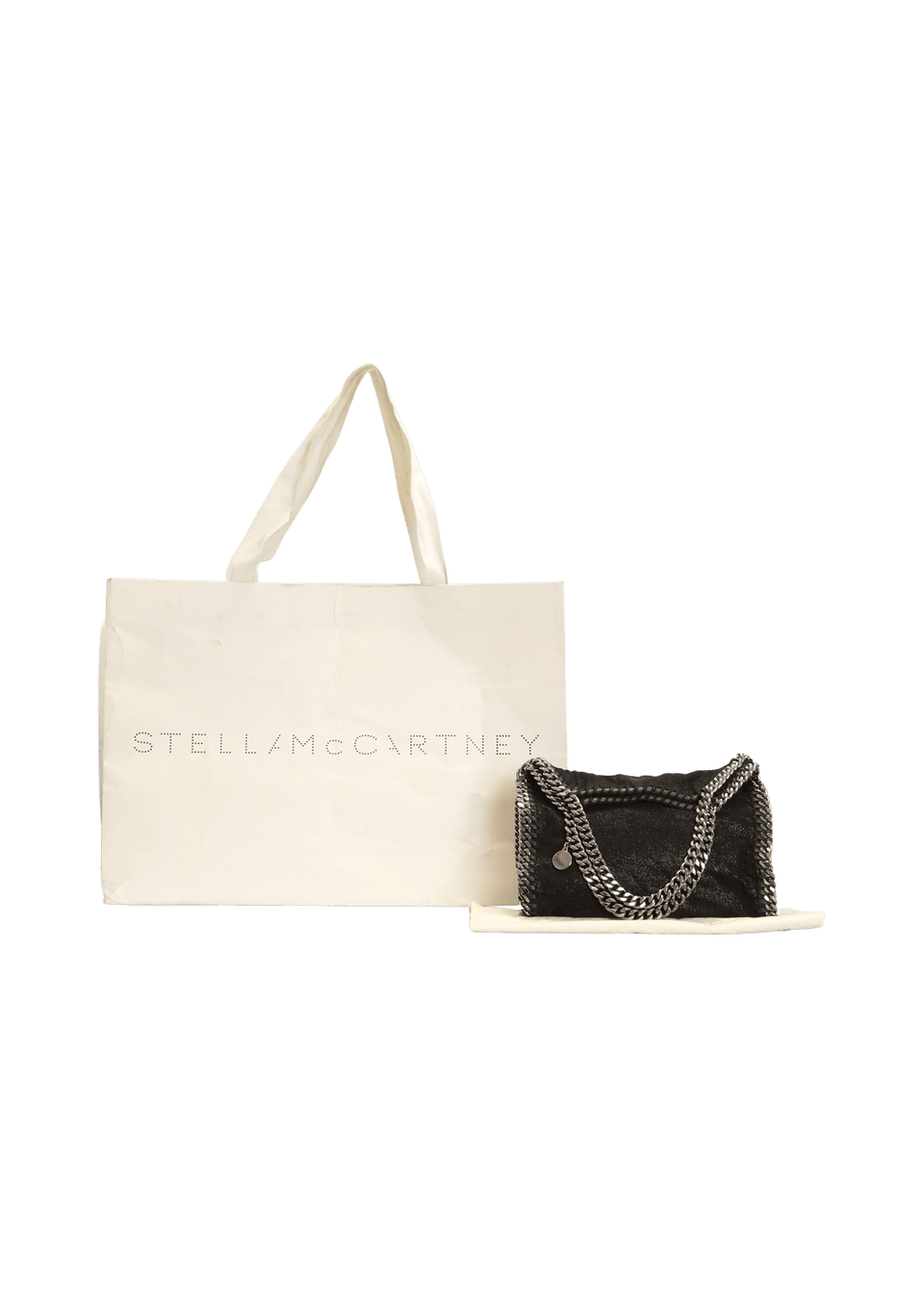 BOLSA STELLA MCCARTNEY FALABELLA MINI TOTE BAG PRETO ORIGINAL – Gringa