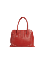 LEATHER BUCKLE CLOUSURE BAG