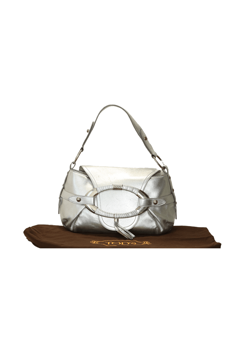 METALLIC BOOMERANG BAG