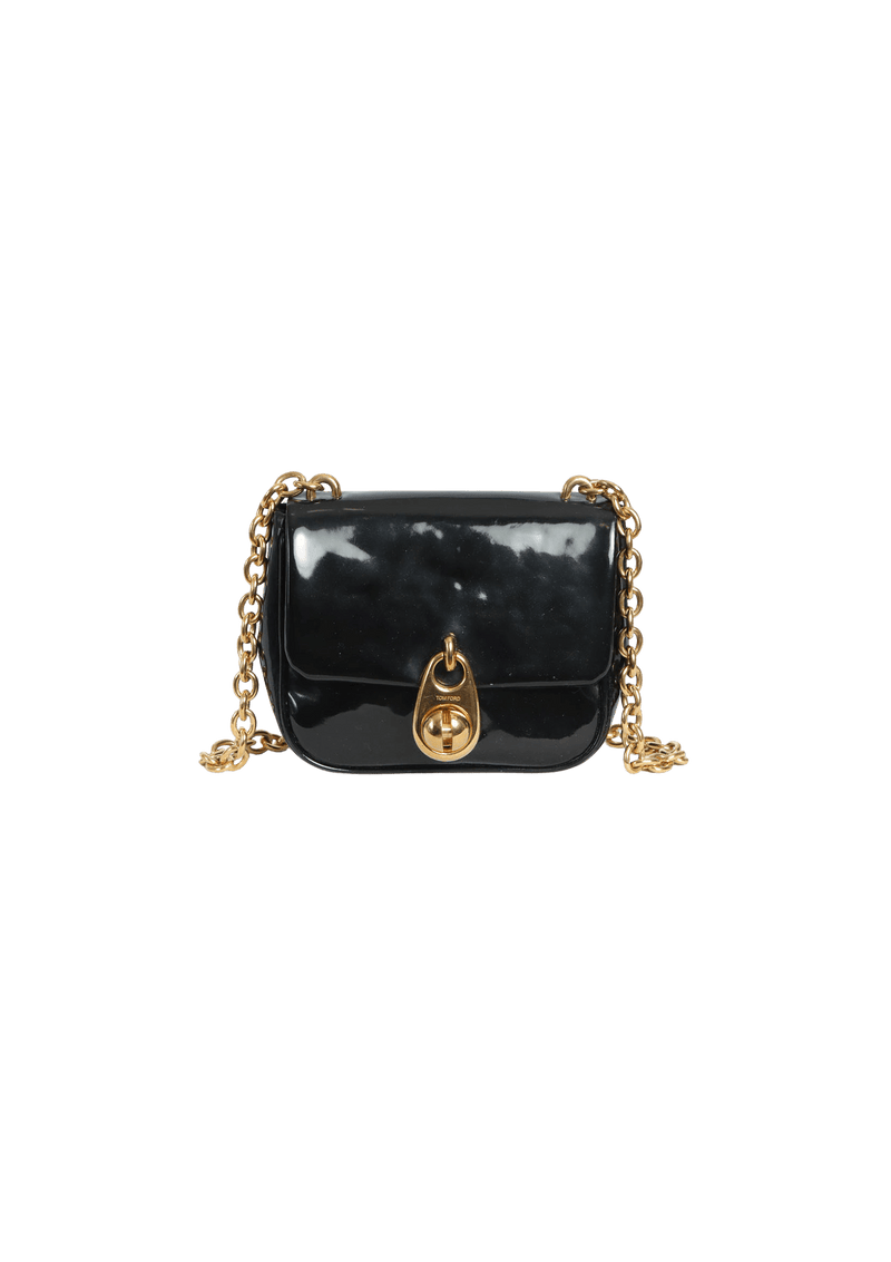 LEATHER CHAIN-LINK BAG