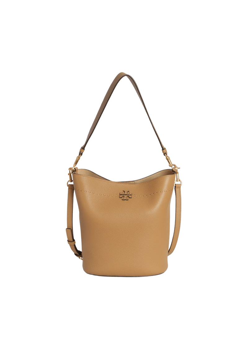 LEATHER BUCKET BAG