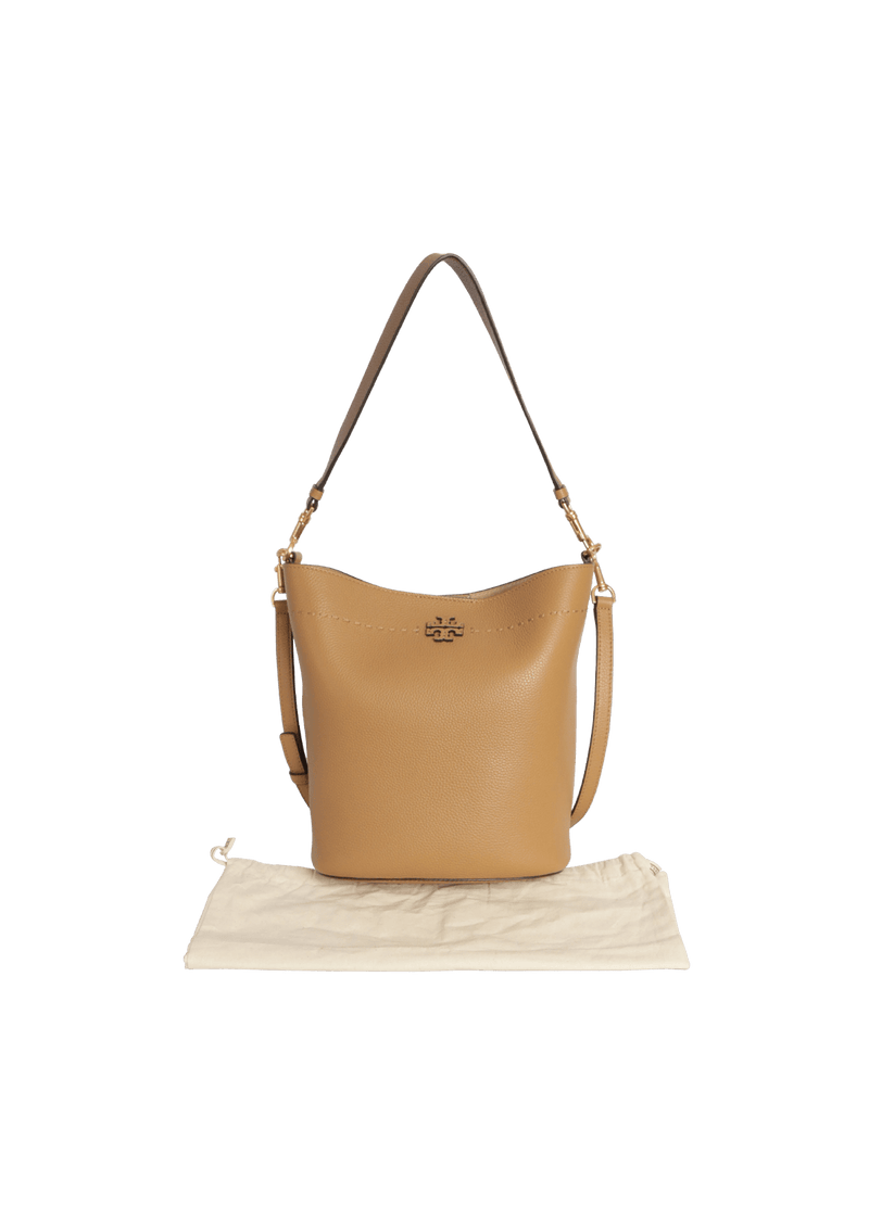 LEATHER BUCKET BAG