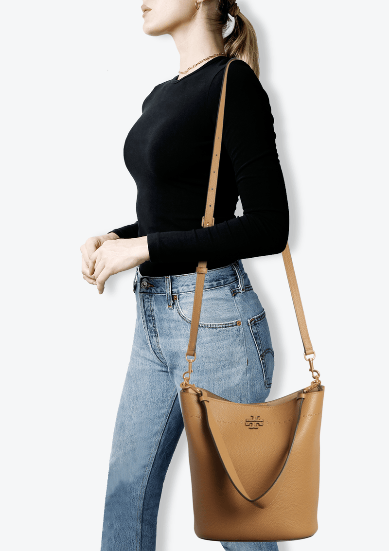 LEATHER BUCKET BAG