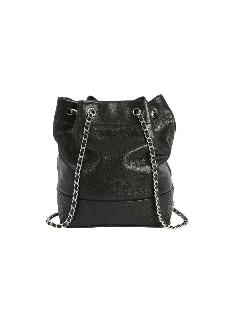 LEATHER BUCKET BAG