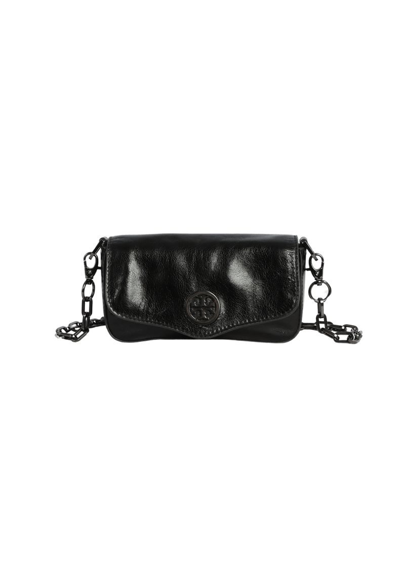 LEATHER CHAIN-LINK BAG