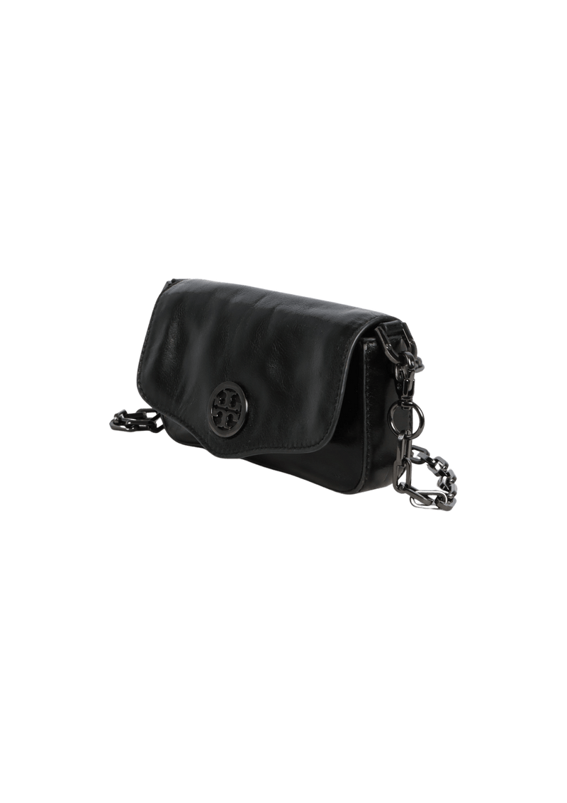 LEATHER CHAIN-LINK BAG