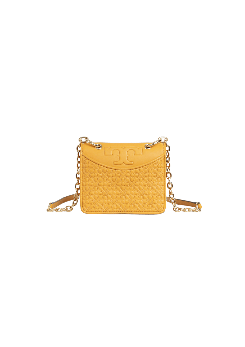 BOLSA TORY BURCH MINI ALEXA LEATHER BAG AMARELO ORIGINAL Gringa