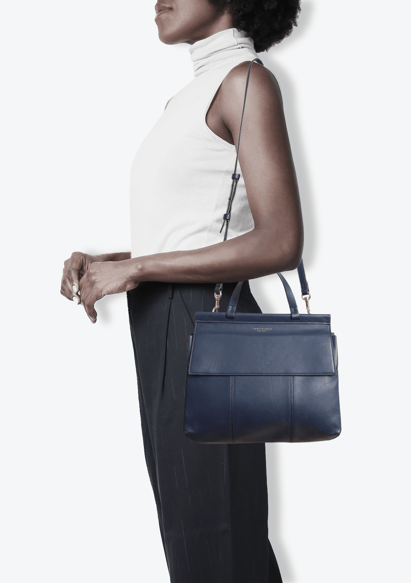 Tory burch block t satchel sale