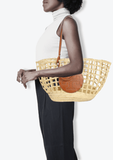 STRAW BASKET TOTE