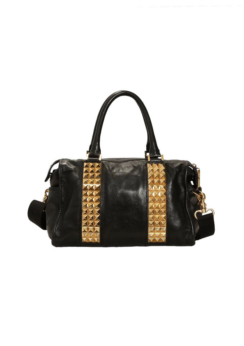 STUDDED VET TAN BAG