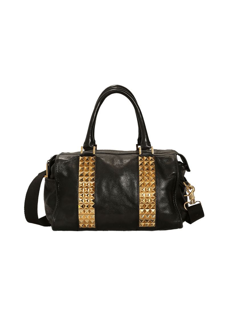 STUDDED VET TAN BAG