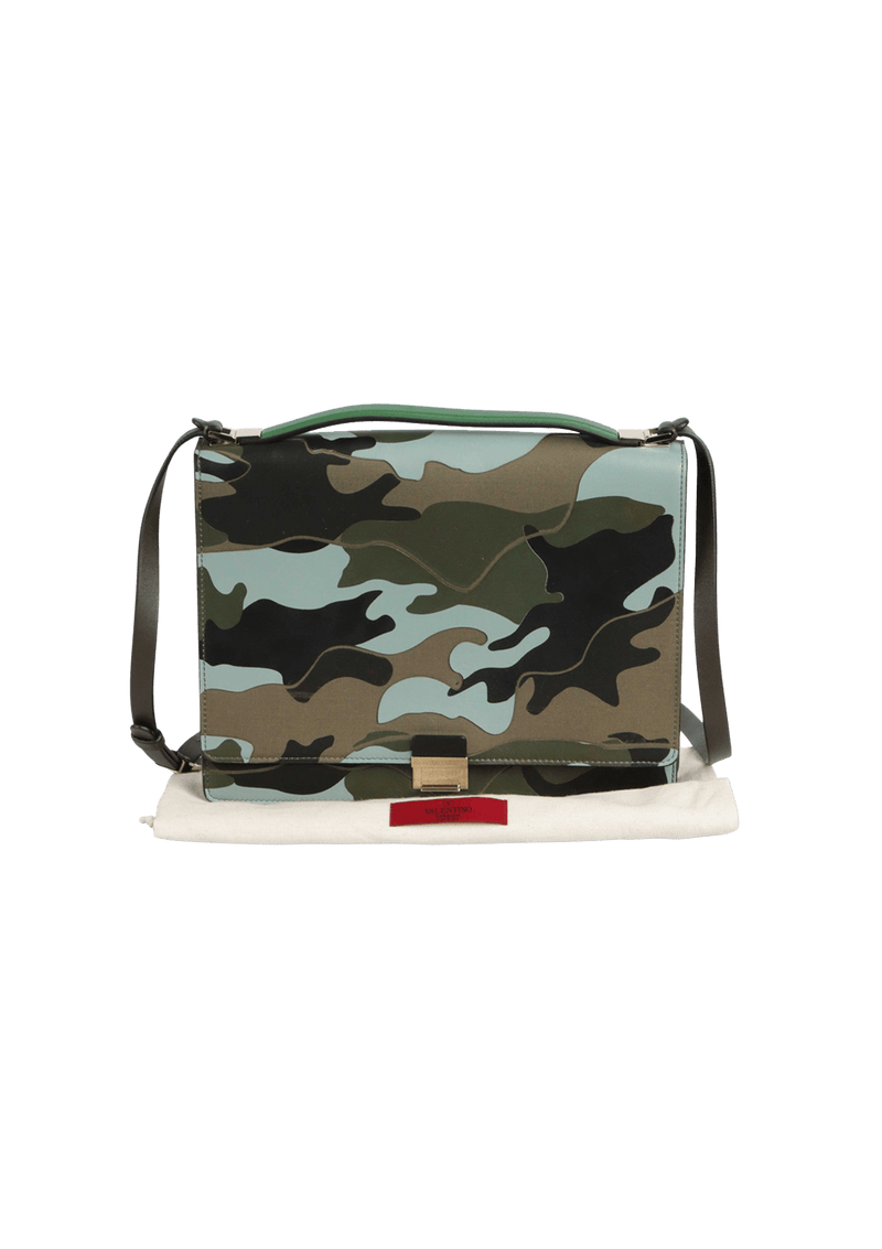 CAMOUFLAGE FLAP BAG