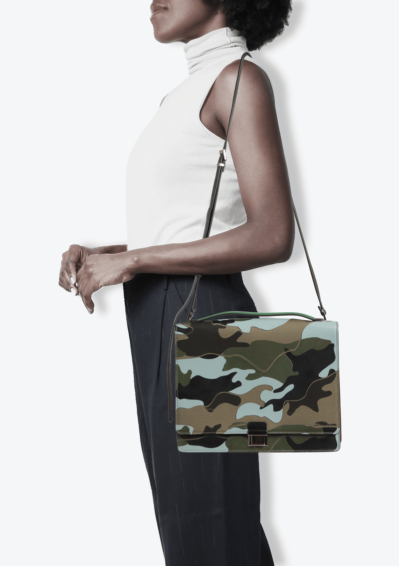 CAMOUFLAGE FLAP BAG