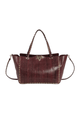 EXOTIC LEATHER ROCKSTUD TOTE