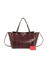 EXOTIC LEATHER ROCKSTUD TOTE