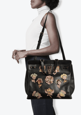 FLORAL JOYLOCK SATCHEL BAG