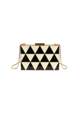 GEOMETRIC BOX CLUTCH