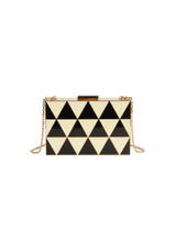 GEOMETRIC BOX CLUTCH
