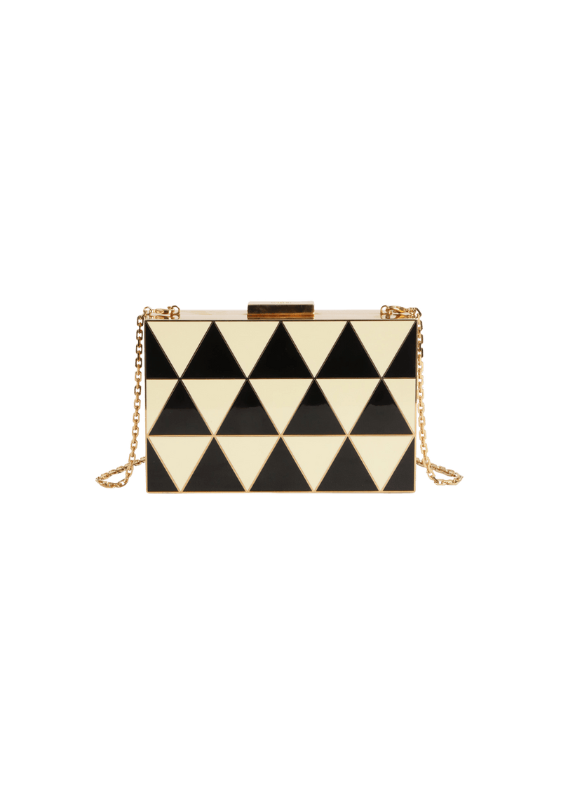 GEOMETRIC BOX CLUTCH