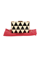 GEOMETRIC BOX CLUTCH