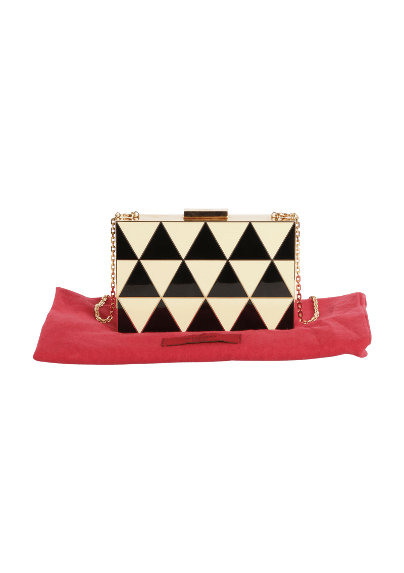 GEOMETRIC BOX CLUTCH