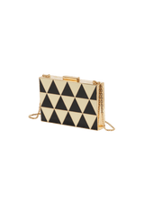 GEOMETRIC BOX CLUTCH