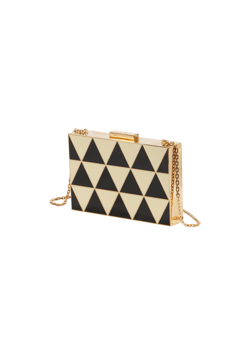 GEOMETRIC BOX CLUTCH