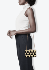 GEOMETRIC BOX CLUTCH